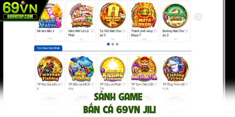 Sảnh game bắn cá 69vn Jili